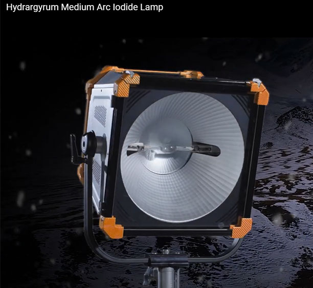 Hydrargyrum Medium Arc Iodide Lamp Video